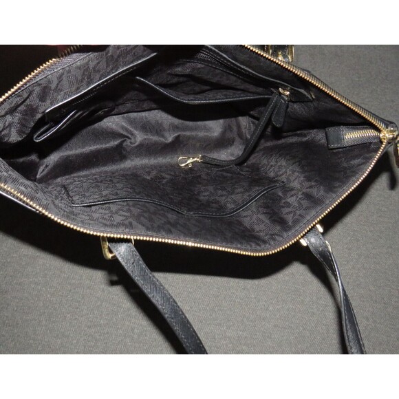 Michael Kors Black Saffiano Leather Large Tote Bag Purse - Picture 2 of 13